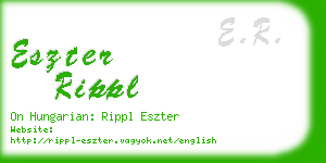 eszter rippl business card